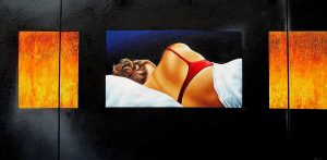 Lichtblick 50 x 100 cm Öl, Acryl auf Leinwand, Künstler Kai Piepgras