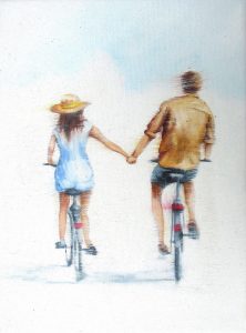 Freiland 18 x 24 cm Öl auf Leinwand