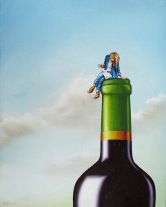 Abonniert 40 x 50 cm Öl, Acryl auf Leinwand