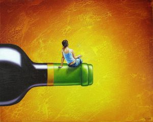 Auszeit 40 x 50 cm Öl, Acryl auf Leinwand