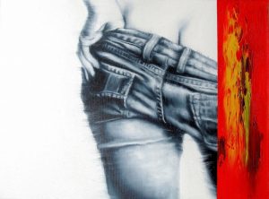 Es Bleibt Rot...(15) 30 x 40 cm Öl auf Leinwand