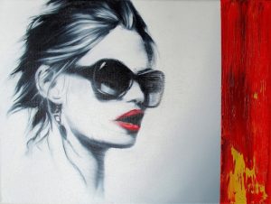 Es Bleibt Rot...(16) 30 x 40 cm Öl auf Leinwand