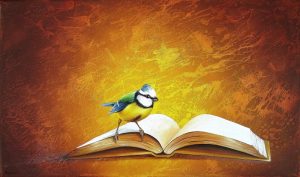 Und Wo Ist Der Wurm? 30 x 50 cm Öl, Acryl auf Leinwand