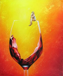 Gedankenspiel 50 x 60 cm Öl, Acryl auf Leinwand