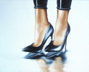 Spieglein Spieglein 24 x 30 cm Öl auf Leinwand