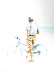 Tag Am Meer 18 x 24 cm Öl auf Leinwand