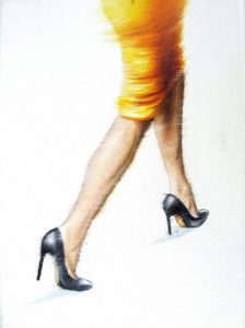 Der Gelbe 18 x 24 cm Öl auf Leinwand