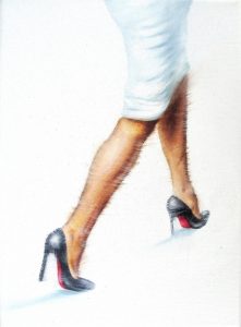 Der Weiße 18 x 24 cm Öl auf Leinwand