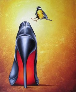 Landeplatz 50 x 60 cm Öl, Acryl auf Leinwand