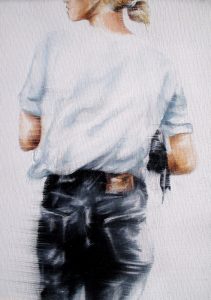 Feierabend (1) 18 x 24 cm Öl auf Leinwand