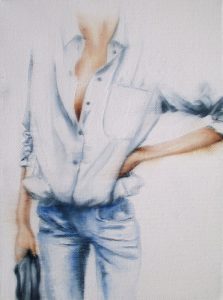 Feierabend (3) 18 x 24 cm Öl auf Leinwand