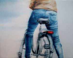 Rückenwind 24 x 30 cm Öl auf Leinwand