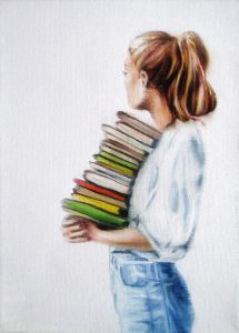 Feierabend (4) 18 x 24 cm Öl auf Leinwand