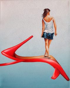 Gin Tonic 24 x 30 cm Öl, Acryl auf Leinwand