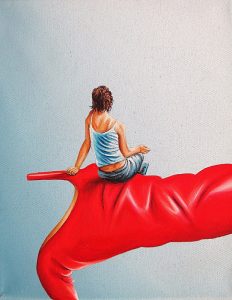 Pina Colada 24 x 30 cm Öl, Acryl auf Leinwand