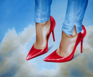 Der Himmel Ist Blau 100 x 120 cm Öl, Acryl auf Leinwand