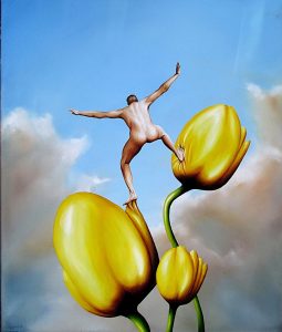 Freie Bahn 50 x 60 cm Öl, Acryl auf Leinwand