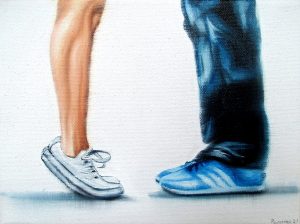 Date 18 x 24 cm Öl auf Leinwand