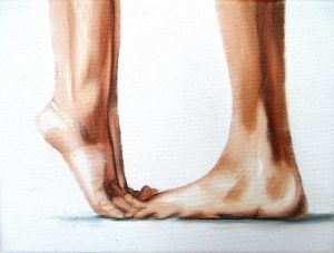 Der Kuss 18 x 24 cm Öl auf Leinwand