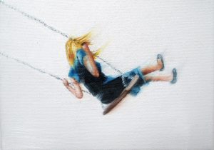 Feel Free 18 x 24 cm Öl auf Leinwand