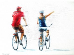 Guck Mal 18 x 24 cm Öl auf Leinwand