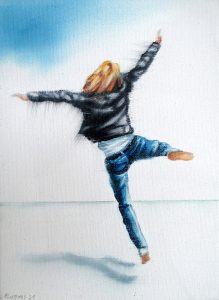 Im Moment 18 x 24 cm Öl auf Leinwand