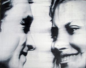 Zwei 40 x 50 cm Öl auf Leinwand