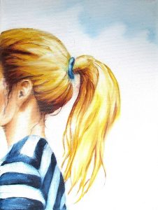 Aus Schau 18 x 24 cm Öl auf Leinwand