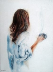 Besonderer Morgen 18 x 24 cm Öl auf Leinwand