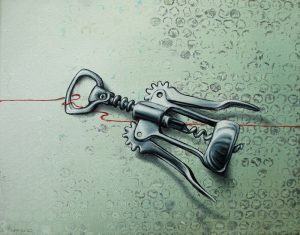 Feierabend Liaison 24 x 30 cm Öl, Acryl auf Leinwand