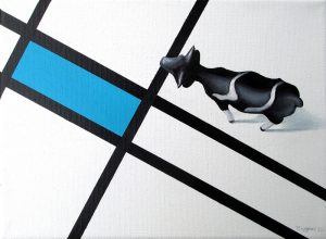 Blau 18 x 24 cm Öl, Acryl auf Leinwand