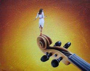 Die Melodie Bleibt 40 x 50 cm Öl, Acryl auf Leinwand