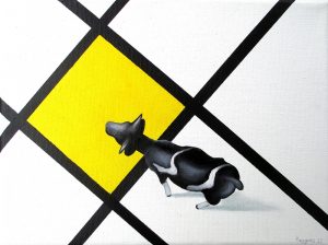 Gelb 18 x 24 cm Öl, Acryl auf Leinwand