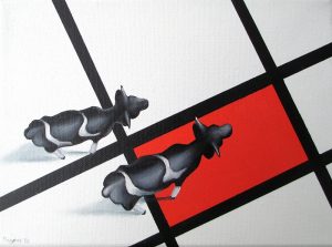 Rot 18 x 24 cm Öl, Acryl auf Leinwand