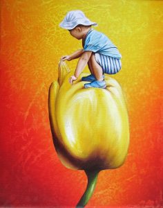 Farbfinder 24 x 30 cm Öl, Acryl auf Leinwand