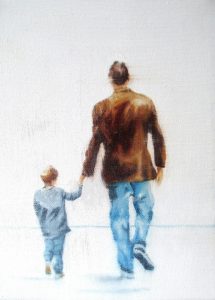 Gemeinsam (1) 18 x 24 cm Öl auf Leinwand