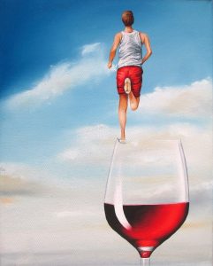 Kraft 24 x 30 cm Öl, Acryl auf Leinwand