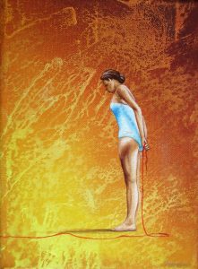 Status (2) 18 x 24 cm Öl, Acryl auf Leinwand