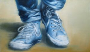 Bleib Locker 30 x 50 cm Öl auf Leinwand