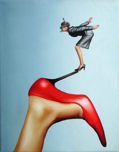 Cappuccino 24 x 30 cm Öl, Acryl auf Leinwand