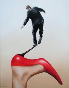 Hugo 24 x 30 cm Öl, Acryl auf Leinwand