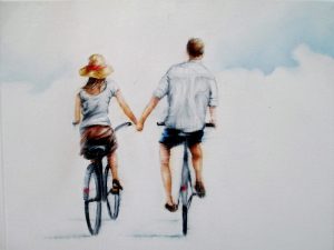Samstag 24 x 30 cm Öl auf Leinwand