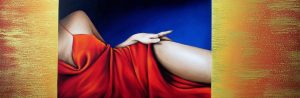 Sehr Warm 30 x 90 cm Öl, Acryl auf Leinwand