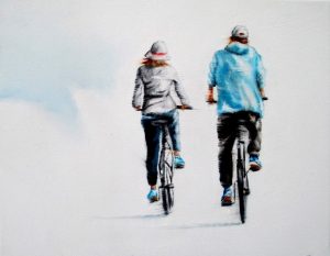 Sonntag 24 x 30 cm Öl auf Leinwand