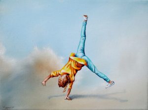 Überschwang 18 x 24 cm Öl, Acryl auf Leinwand