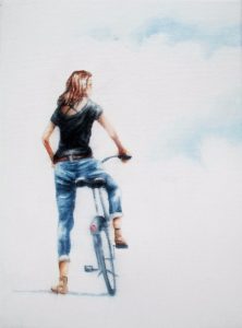 Der Weg 18 x 24 cm Öl auf Leinwand