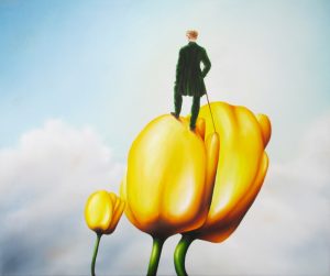 Wanderer Ohne Nebel 50 x 60 cm Öl, Acryl auf Leinwand