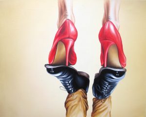 Höhenflug 40 x 50 cm Öl, Acryl auf Leinwand