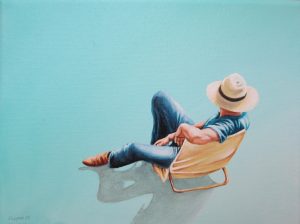 Meine Zeit 18 x 24 cm Öl, Acryl auf Leinwand