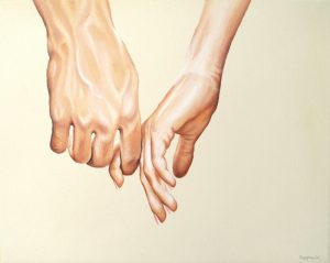 In Touch (2) 24 x 30 cm Öl, Acryl auf Leinwand